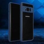 Wholesale Galaxy S8 Plus Slim Clear Hybrid Case (Blue)